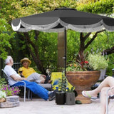 8.8FT Elegance Patio Umbrella, UPF 30 Outdoor Market Umbrella with 8 Ribs, Push Button 13271940