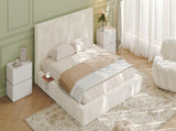 AirFrame California King Bed Frame with adjustable Sliding Side Table, 8.7'' Cloud Upholstered W1820P510287