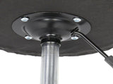 Round Stool with Lines Rotation Bar Stool White 44812868