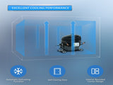 Orikool 60 IN Commercial Refrigerators, Undercounter Refrigerators 18.5 Cu.Ft with Smooth Casters, 2 W2095126119