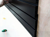 PVC Slatwall Panel Kit, 4x8ft Garage Wall Storage System with Safety-Lock Hooks, Lightweight W2787P513133