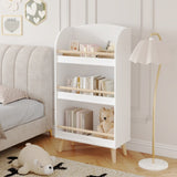 Kids Bookshelf, 3-Tier Bookcase, Book Organizer, toy Storage Cabinet Organizer, White 33748394