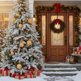 6PCS Set 3.9" Glass Christmas Ball Ornaments Shimmering Hanging Decorations for Holiday Tree & Party 58156955