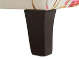 Anya Boho Chic Wingback Accent Arm Chair, Floral & Leopard, Blue-Teal & Purple Velvet B2719P238251