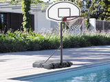 28" x 19" Backboard Adjustable Pool Basketball Hoop System Stand Kid Poolside Swimming Water Maxium 07961107
