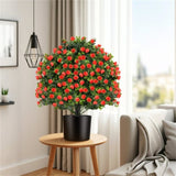 2 PCS Red Artificial Rose Topiary Ball Tree 62400350