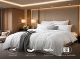 1-Pack White & Pink 3-Piece Bedding Set Solid duvet cover set includes one duvet cover and two 92078470