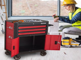 28 Inch 3-Drawer Rolling Tool Chest with Wheels, Steel Tool Cabinets with Drawers, Liners and W3037P309498