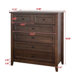 ZUN solid Wood spray-painted drawer dresser bar,buffetware cabinet lockers buffet server console W679103293