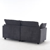 Modular Sofa , Velvet Large U-Shaped Couch Comfy Upholstered 2-Seat Sofa, 2 W2705P268484