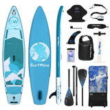 ZUN Inflatable Stand Up Paddle Board 11'x34"x6" With Accessories W1440P192396