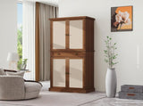 4 Door Cabinet with 1 Drawer, with 4 Adjustable Inner Shelves, Storage Cabinet W688141543