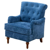 Accent Chair With Comfy Chenille Club Fabric,Comfy Upholstered Living Room Arm Chair,Springs 90350839