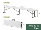 6FT Outdoor Courtyard Foldable Bench 29812192