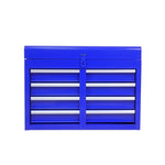 ZUN Detachable 5 Drawer Tool Chest with Bottom Cabinet and One Adjustable Shelf--Blue 35102521