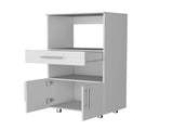 White Pantry Cabinet Microwave Stand B062P175202