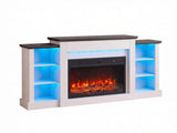 55" Fireplace TV Stand for TVs up to 65", Entertainment Center Console with RGB LED Strips, 6 50593919