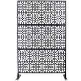 Outdoor & Indoor Privacy Metal Privacy 76" H48" W, Freestanding Decorative Privacy W465P193211