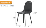 ZUN Modern Minimalist Black Dining Chair Set - Six Chairs per Box, Stable and Comfortable.Modern W1151P224753