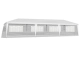 10x30ft Outdoor Pop Up Canopy, Portable Instant Canopy Tent with 8 Sidewalls for Outdoor Events 10270298