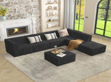 Corner sofa Compressed Sectional Sofa Modern Minimalist Style Corduroy Couch, Sleeper Sofa for W487P230486
