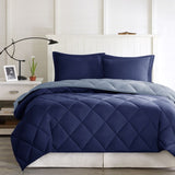 King 3M Scotchgard Diamond Quilting Reversible Down Alternative Comforter Set B03595023