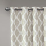 Printed Ikat Blackout Patio Curtain B03599827