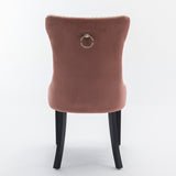 A&A Furniture, Nikki Collection Modern, High-end Tufted Solid Wood Contemporary PU and Velvet W1143P151481