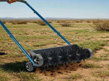 19in Push Spike Aerator, Heavy Duty Rolling Lawn Aerator, Rotary Spike Lawn Aerator, Manual Aeration 64590141