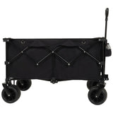 Heavy-Duty 360lb Capacity Foldable Utility Wagon All-Terrain Quiet Wheels, Adjustable Handle & Cup W321P297101