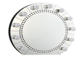 Farai Glam Mirrored & Faux Crystal Diamonds Wall Dcor Mirror B2726P244349