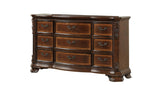 ZUN Traditional Style 9-Drawer Dresser With metal drawer pulls Made with Wood in Dark Walnut B009P225186