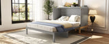 Queen Size Murphy Bed, Gray N708P243886E