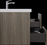 36" Floating Bathroom Vanity with Sink, Modern Wall-Mounted Bathroom Storage Vanity Cabinet with W1573P152699