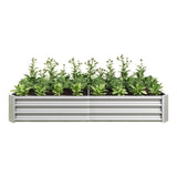 ZUN Raised Garden Bed Outdoor, 6×3×1ft , Metal Raised Rectangle Planter Beds for Plants, Vegetables, and 57393936