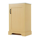 ZUN 20" Bathroom Vanity with Sink, Bathroom Cabinet with Soft Closing Door, Storage Rack and Adjustable N725P208369D