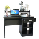 ZUN General Style Modern E1 15MM Chipboard Computer Desk Black 06309661