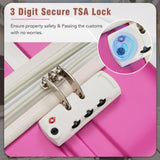 Hardshell Luggage Sets with Bags Lightweight Suitcase Double Spinner Wheels with TSA Lock ,Single N732P193485H
