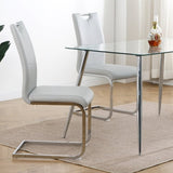 ZUN Modern Dining Chairs with Faux Leather Padded Seat Dining Living Room Chairs Upholstered Chair with W210127288