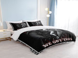 3pcs Soft and Comfortable Death and Angel Print Duvet Cover Set for Bedroom and Guest Room 32358203