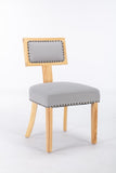 ZUN Heng Ming T back dining chair, with rivet decoration adjustment mat, suitable for dining room, W212132050