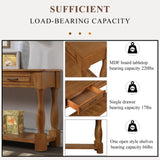 63inch Long Wood Console Table with 3 Drawers and 1 Bottom Shelf for Entryway Hallway Easy Assembly W1202114035