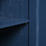 Elegant Sideboard Featuring Sophisticated Wavy Pattern Doors with Arched Groove Design in a Stylish W2696P245317