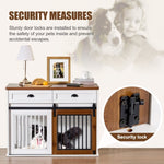 ZUN Heavy Duty Furniture style dog cage wooden dog cage double door dog cage side cabinet dog cage Dog W1687P187089