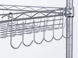 Concise 6 Layers Carbon Steel & PP Storage Rack Silver Gray 23771144