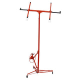 ZUN Drywall Lift Panel 11' Lift Drywall Panel Hoist Jack Lifter,red W46537282