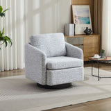 31.5"W Swivel Accent Chair and Comfy Round Accent Single Sofa Chair, 360 Degree Club Chair, Lounge W1852P204917