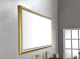 84 x 48 Inch LED Bathroom Mirror with Aluminum Frame, Wall Mounted Vanity Mirror, Anti-Fog, Memory, W2287P279338