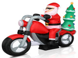 6ft 18W 7 LED Lights Santa Claus Rides Motorcycle Garden Santa Claus Decoration 25338856