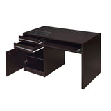 Connect-it Office Desk with Charging Station in Cappuccino B016P163683